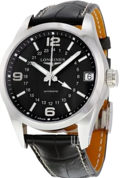 Conquest Svart/Läder Ø42 mm