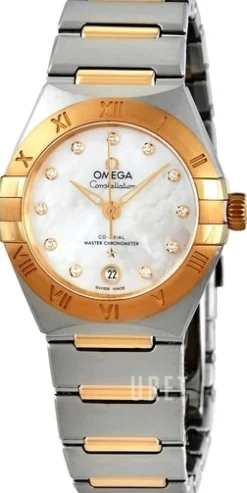 Constellation Co-Axial 39 Mm Silverfärgad/18 karat gult guld Ø39 mm