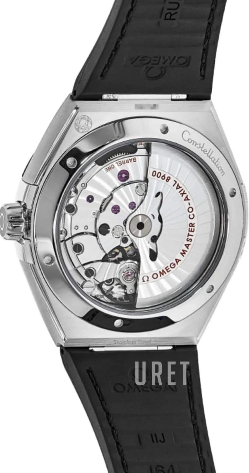 Constellation Co-Axial 41 Mm Svart/Gummi Ø41 mm