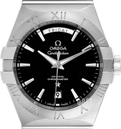 Constellation Co-Axial Day-Date 38mm Svart/Stål Ø38 mm