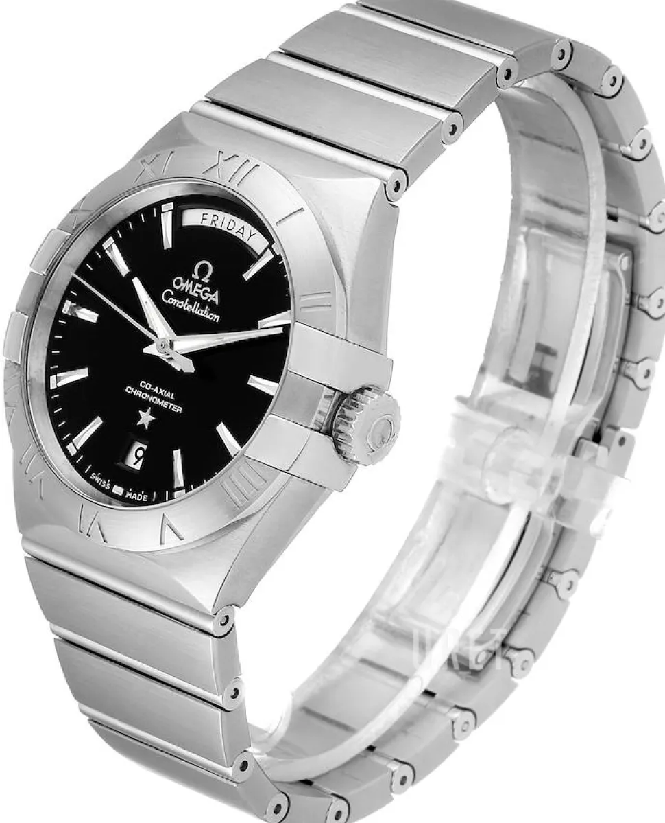 Constellation Co-Axial Day-Date 38mm Svart/Stål Ø38 mm