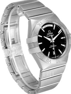 Constellation Co-Axial Day-Date 38mm Svart/Stål Ø38 mm