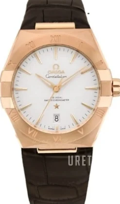 Constellation Co-Axial 39Mm Silverfärgad/Läder Ø39 mm