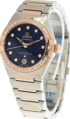 Constellation Co-Axial 29Mm Blå/18 karat roséguld Ø29 mm