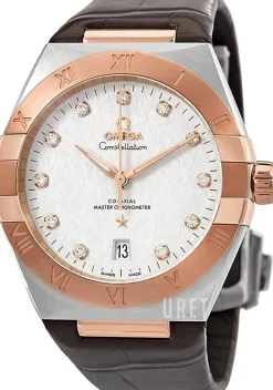 Constellation Co-Axial 39Mm Silverfärgad/Läder Ø39 mm