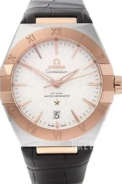 Constellation Co-Axial 39Mm Silverfärgad/Läder Ø39 mm