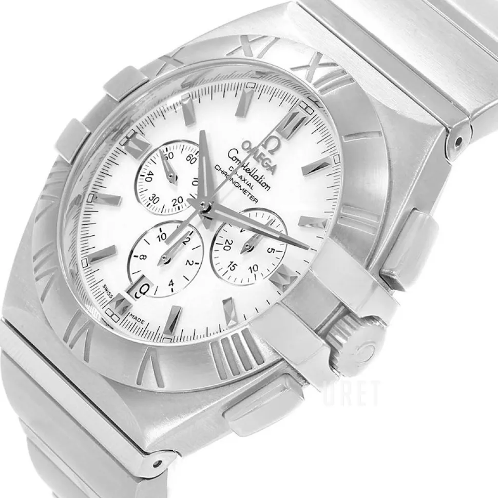 Constellation Double Eagle Chrono Vit/Stål Ø41 mm