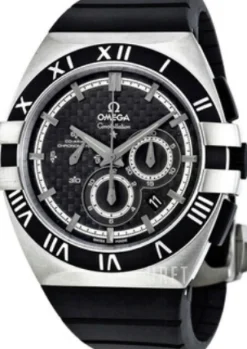 Constellation Double Eagle Chrono Svart/Gummi Ø41 mm