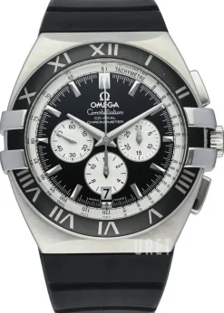 Constellation Double Eagle Chrono Svart/Gummi Ø41 mm