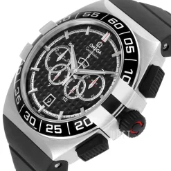 Constellation Double Eagle Chrono Svart/Gummi Ø44 mm