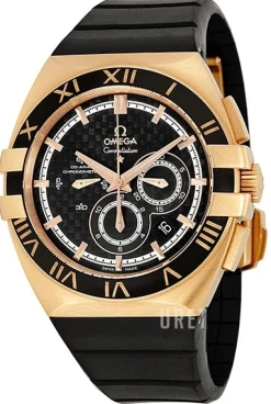 Constellation Double Eagle Chrono Svart/Gummi Ø41 mm