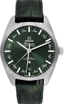 Constellation Globemaster Grön/Läder Ø41 mm