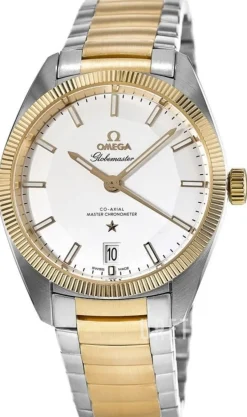 Constellation Globemaster Co-Axial Chronometer 39mm Silverfärgad/18 karat gult guld Ø39 mm