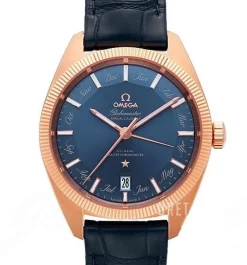 Constellation Globemaster Blå/Läder Ø41 mm