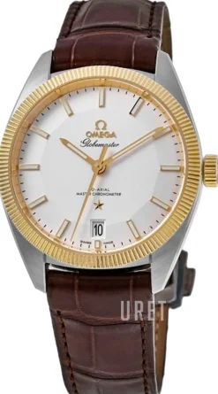 Constellation Globemaster Co-Axial Chronometer 39mm Silverfärgad/Läder Ø39 mm