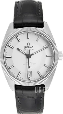 Constellation Globemaster Co-Axial Chronometer 39mm Silverfärgad/Läder Ø39 mm