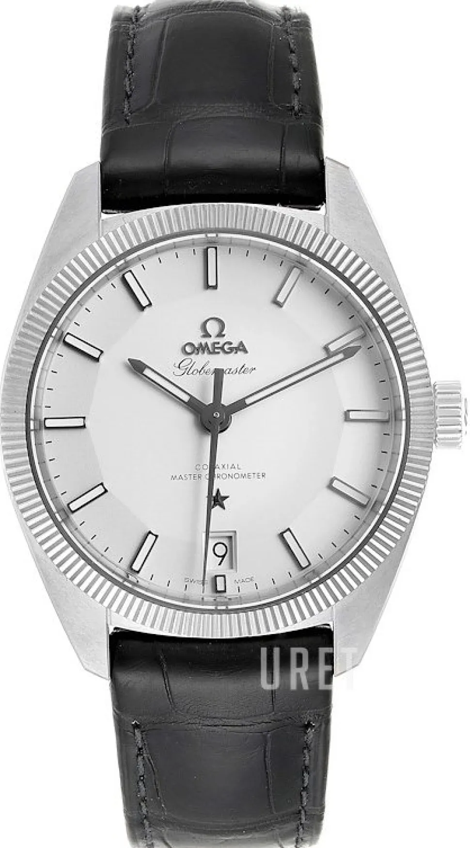 Constellation Globemaster Co-Axial Chronometer 39mm Silverfärgad/Läder Ø39 mm