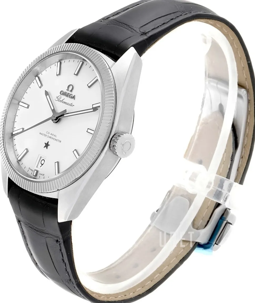 Constellation Globemaster Co-Axial Chronometer 39mm Silverfärgad/Läder Ø39 mm