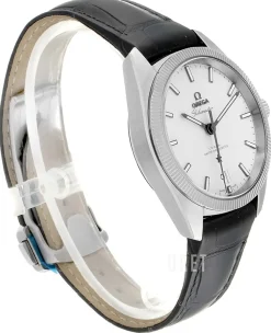 Constellation Globemaster Co-Axial Chronometer 39mm Silverfärgad/Läder Ø39 mm