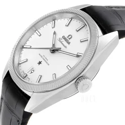 Constellation Globemaster Co-Axial Chronometer 39mm Silverfärgad/Läder Ø39 mm