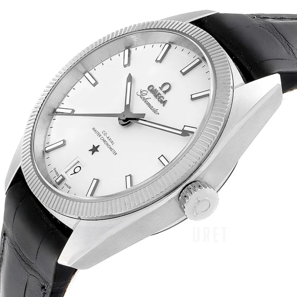 Constellation Globemaster Co-Axial Chronometer 39mm Silverfärgad/Läder Ø39 mm