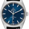 Constellation Globemaster Co-Axial Chronometer 39mm Blå/Läder Ø39 mm