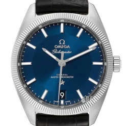Constellation Globemaster Co-Axial Chronometer 39mm Blå/Läder Ø39 mm
