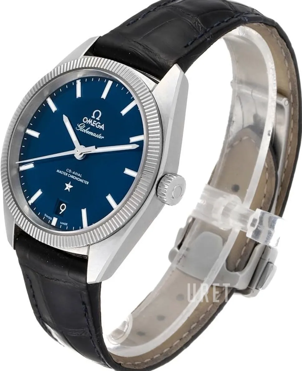 Constellation Globemaster Co-Axial Chronometer 39mm Blå/Läder Ø39 mm