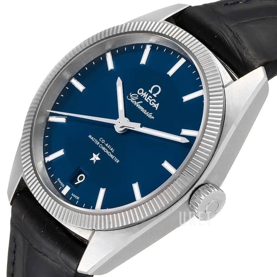 Constellation Globemaster Co-Axial Chronometer 39mm Blå/Läder Ø39 mm
