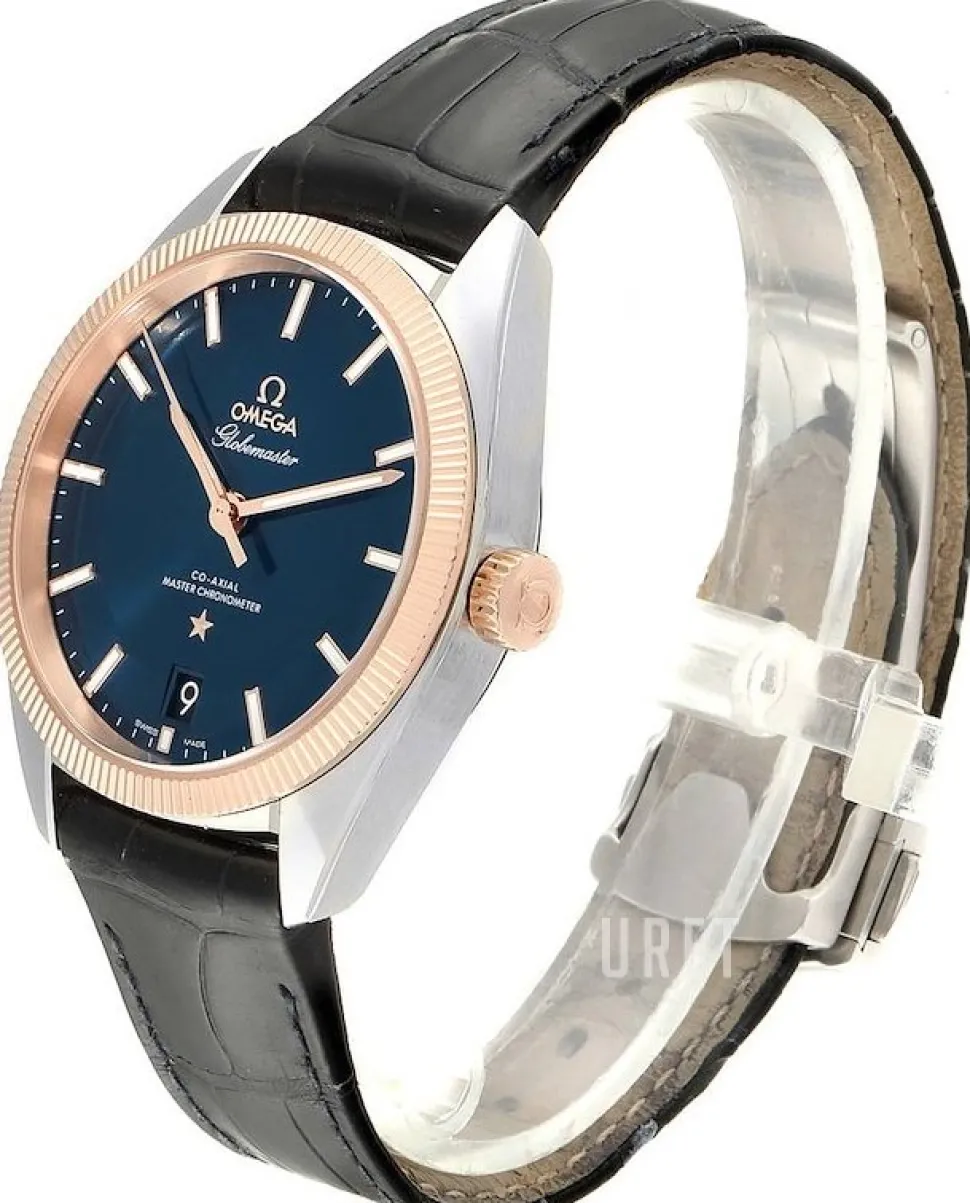 Constellation Globemaster Co-Axial Chronometer 39mm Blå/Läder Ø39 mm