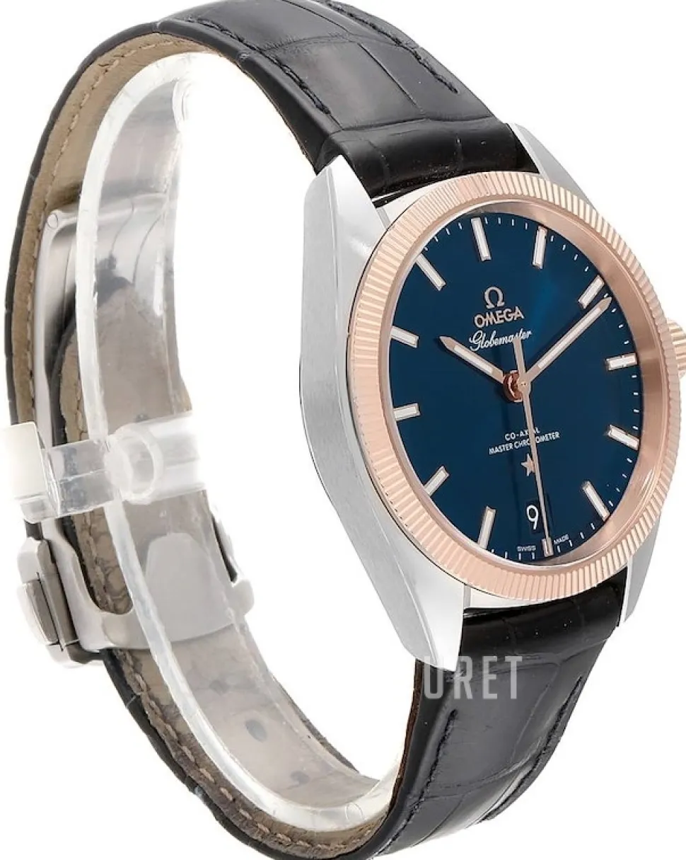 Constellation Globemaster Co-Axial Chronometer 39mm Blå/Läder Ø39 mm