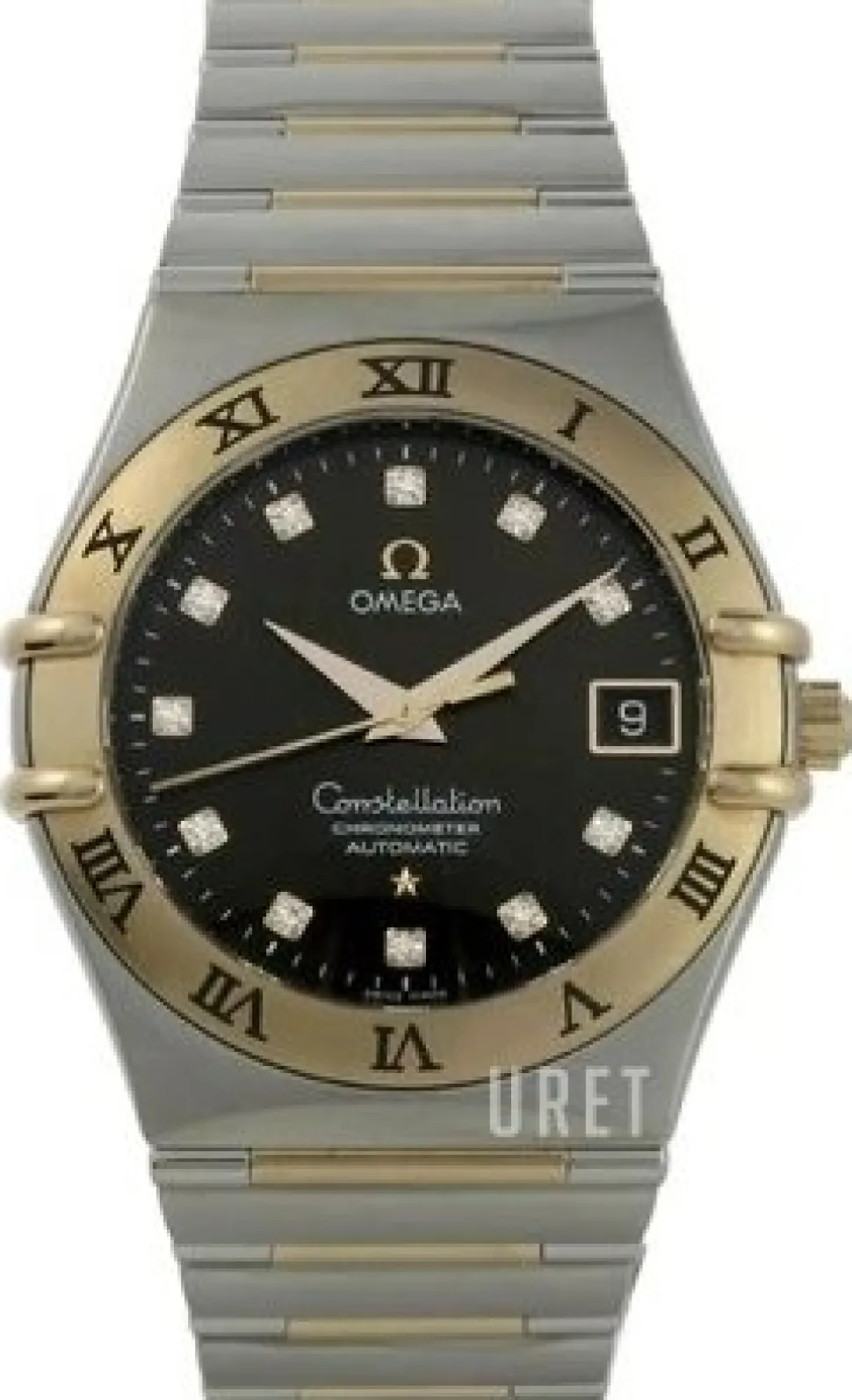 Constellation Herr Brun/18 karat gult guld Ø35 mm