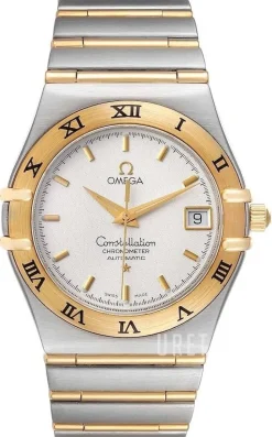 Constellation Herr Vit/18 karat gult guld Ø35 mm