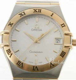 Constellation Herr Vit/18 karat gult guld Ø33 mm