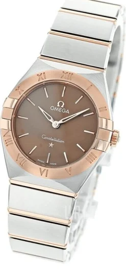 Constellation Quartz 28Mm Brun/18 karat roséguld Ø28 mm