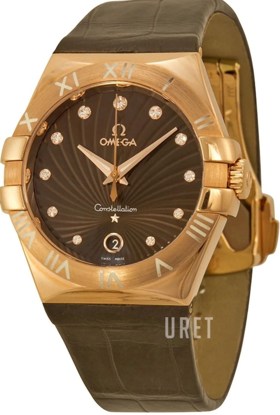 Constellation Quartz 35mm Brun/Läder Ø35 mm