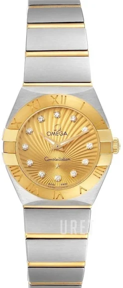 Constellation Quartz 24mm Champagnefärgad/18 karat gult guld Ø24 mm