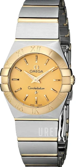 Constellation Quartz 24mm Champagnefärgad/18 karat gult guld Ø24 mm