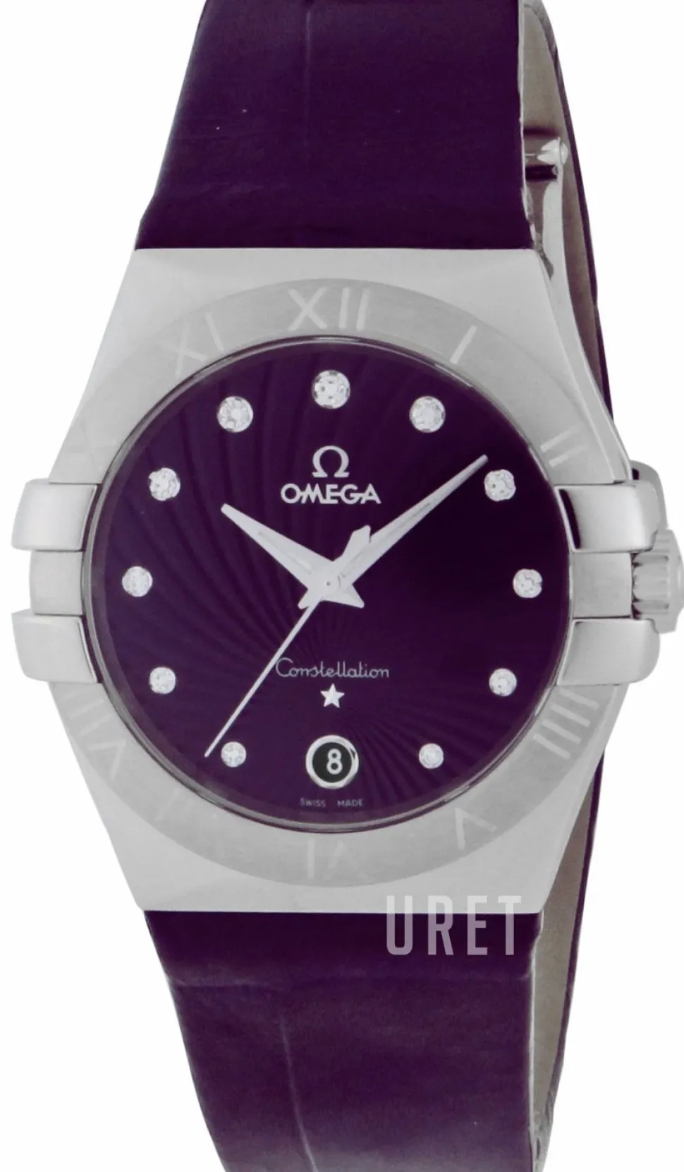 Constellation Quartz 35mm Lila/Läder Ø35 mm