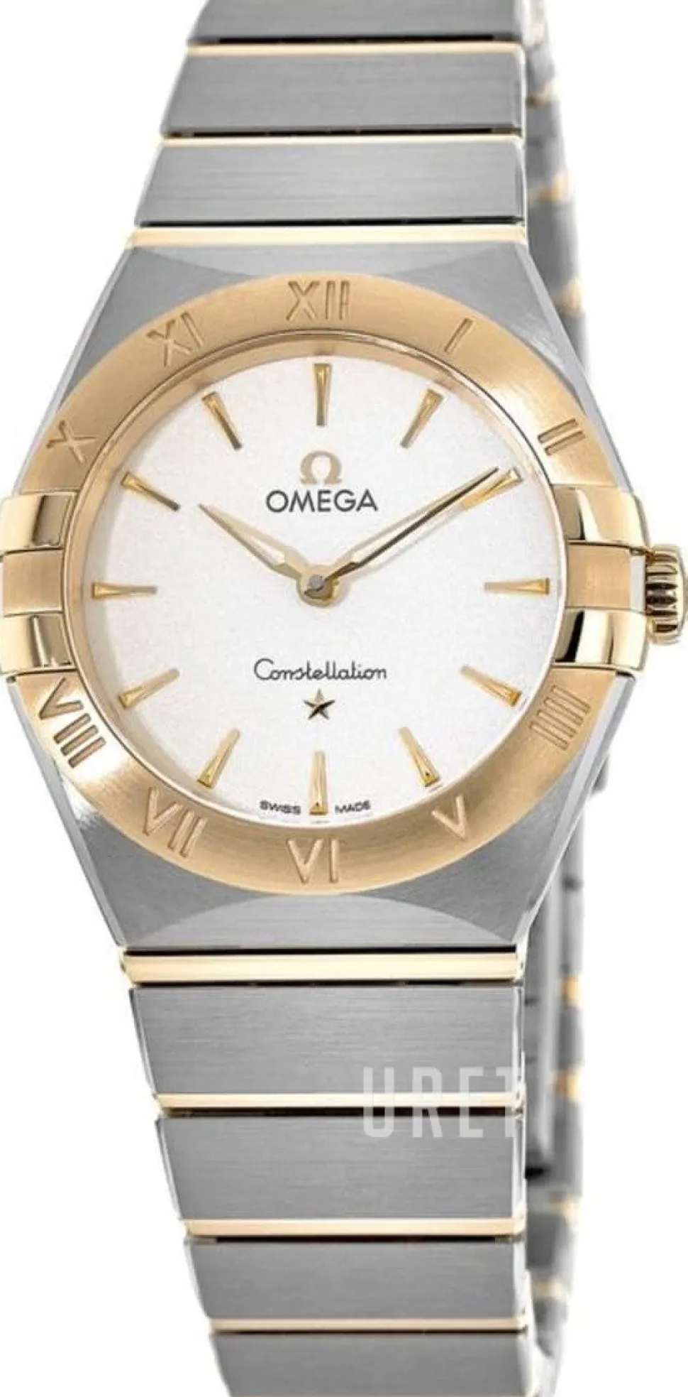 Constellation Quartz 28Mm Silverfärgad/18 karat gult guld Ø28 mm