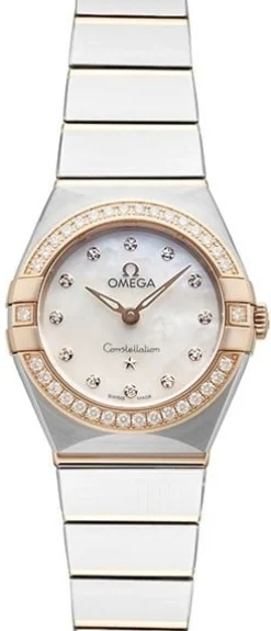 Constellation Quartz 25Mm Vit/18 karat roséguld Ø25 mm