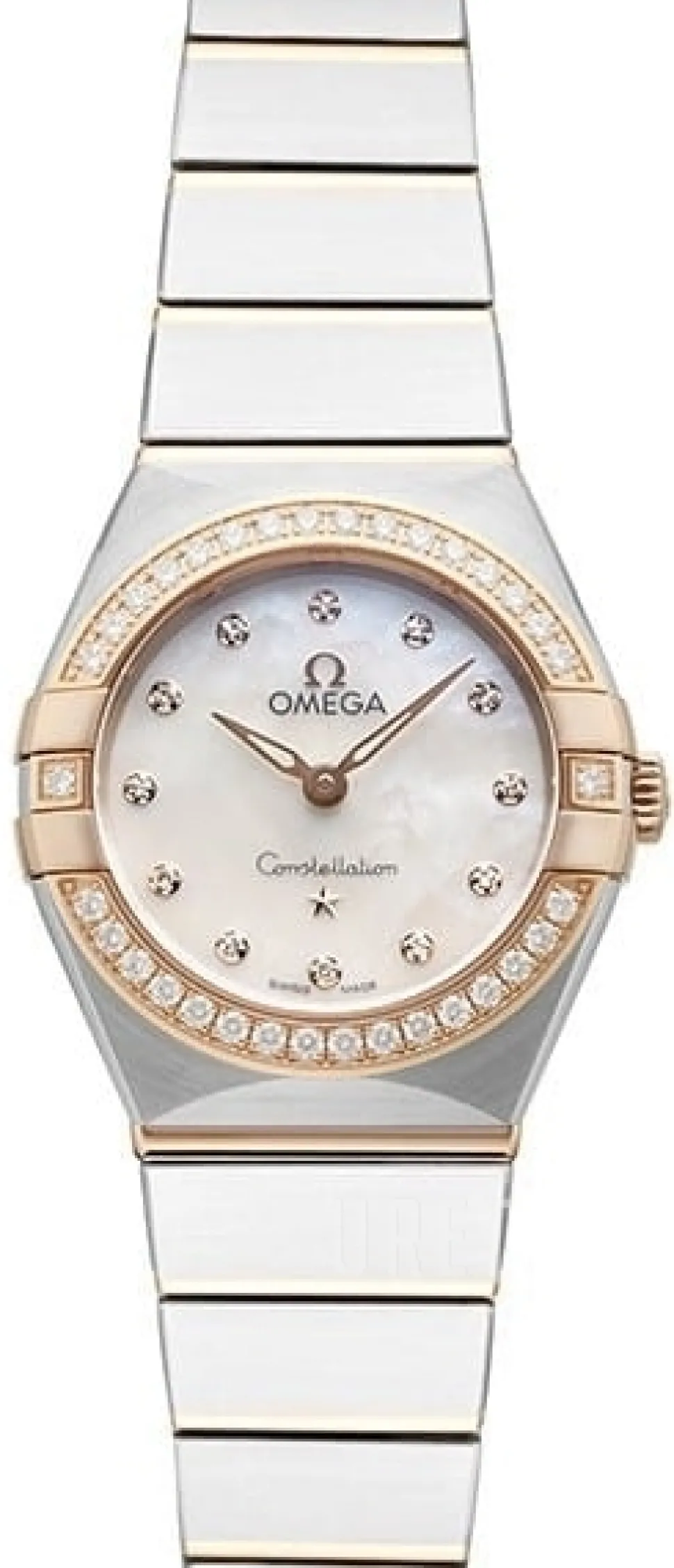 Constellation Quartz 25Mm Vit/18 karat roséguld Ø25 mm