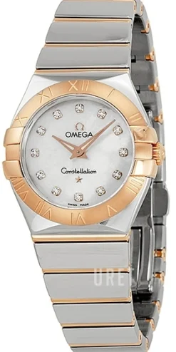 Constellation Quartz 27mm Vit/18 karat roséguld Ø27 mm