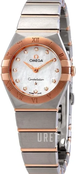 Constellation Quartz 25Mm Vit/18 karat roséguld Ø25 mm