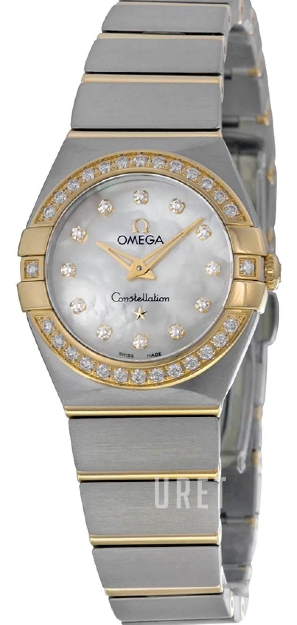 Constellation Quartz 24mm Vit/18 karat gult guld Ø24 mm