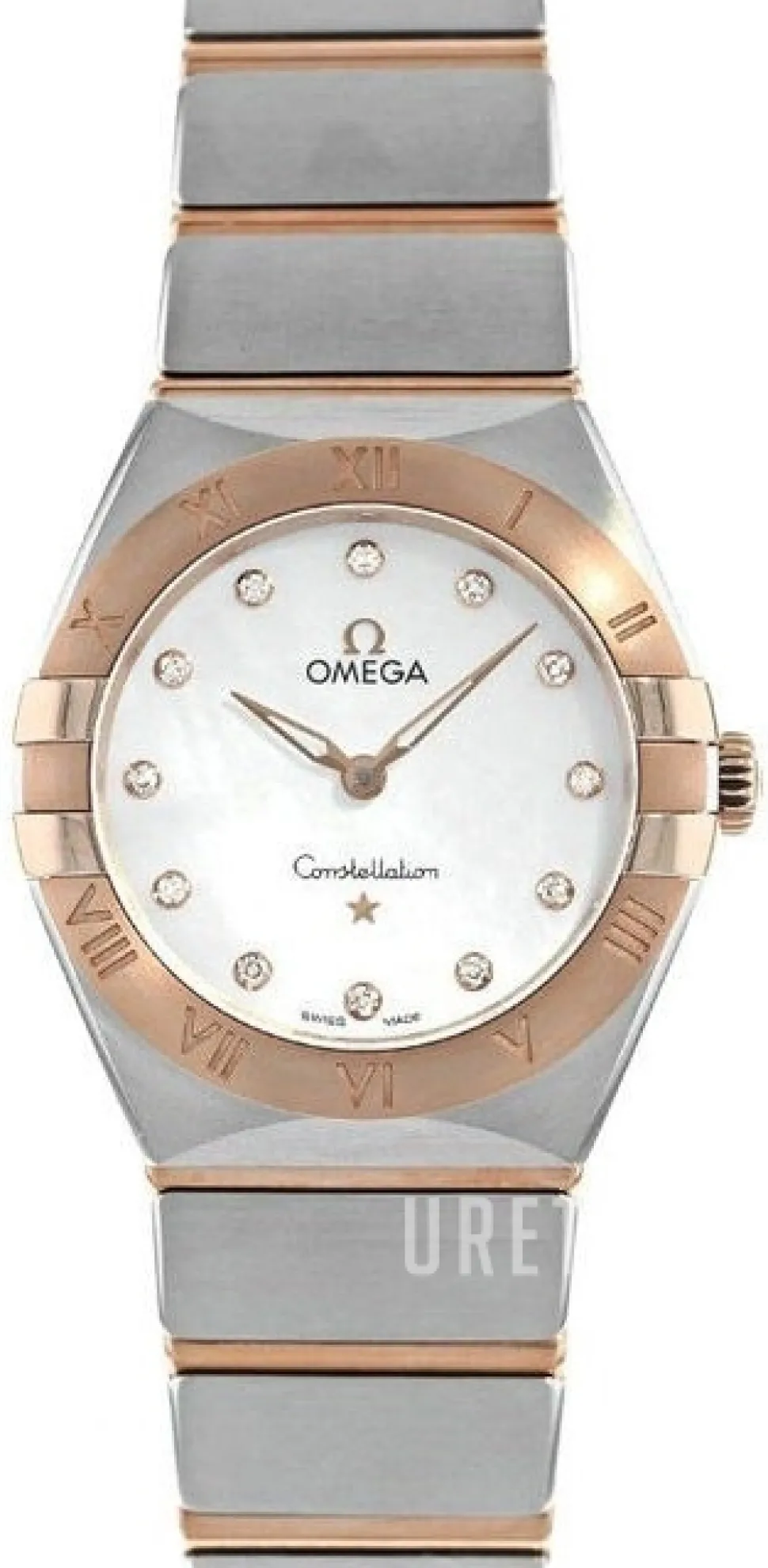 Constellation Quartz 28Mm Vit/18 karat roséguld Ø28 mm