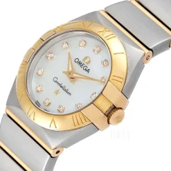 Constellation Quartz 24mm Vit/18 karat roséguld Ø24 mm