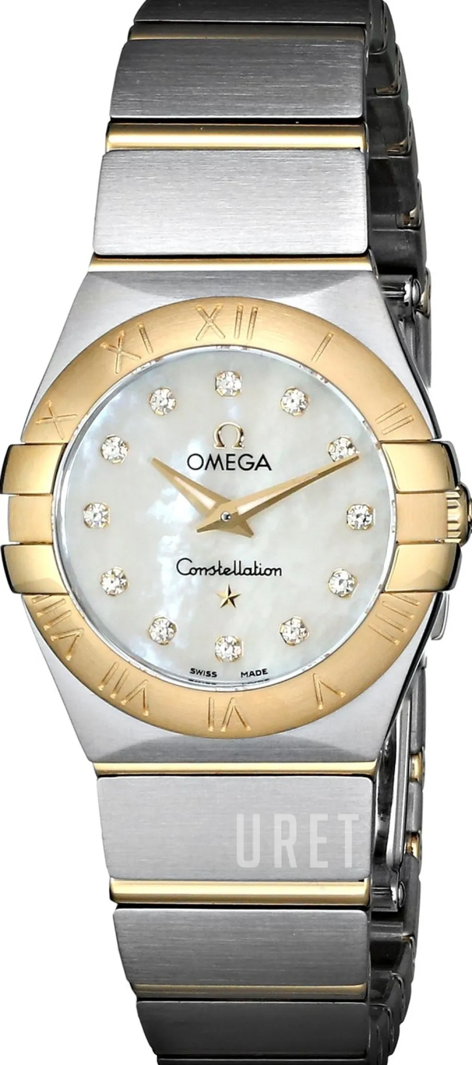 Constellation Quartz 24mm Vit/18 karat gult guld Ø24 mm