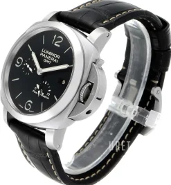 Contemporary Luminor 1950 3 Days GMT Power Reserve Automatic Svart/Läder Ø44 mm