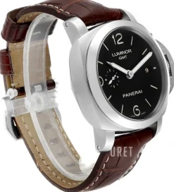 Contemporary Luminor 1950 3 Days GMT Automatic Svart/Läder Ø44 mm